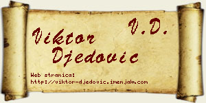 Viktor Đedović vizit kartica